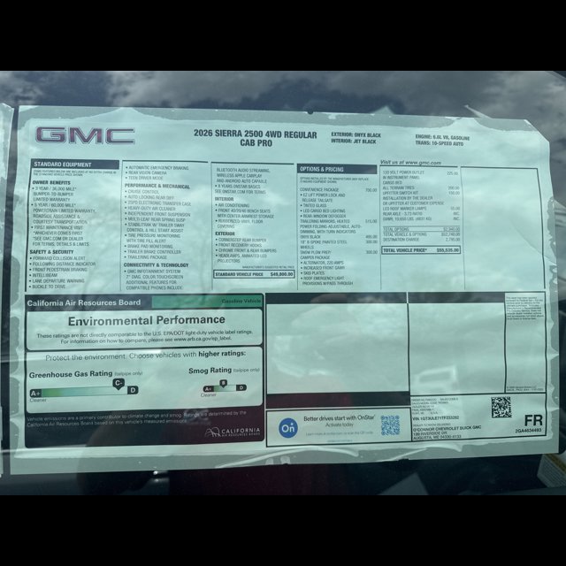 2026 GMC Sierra 2500HD Pro thumbnail 3