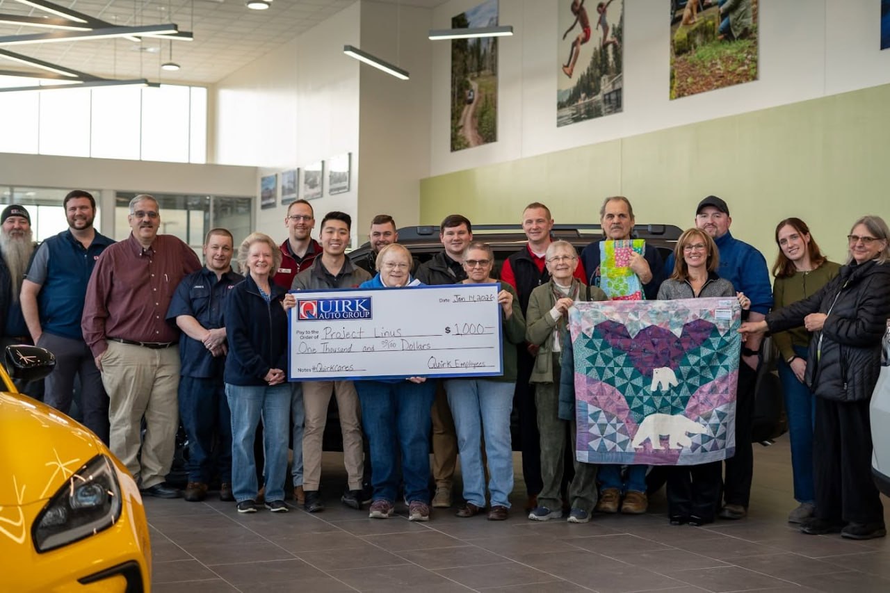 Handmade blankets from Project Linus of Maine blanketeers