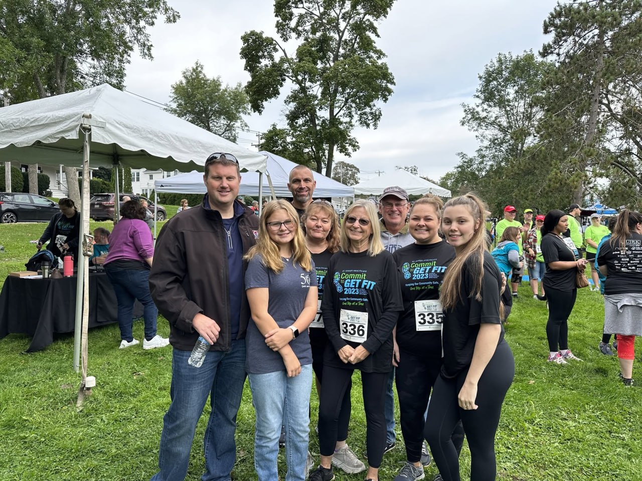 Quirk employees at the Commit to Get Fit event